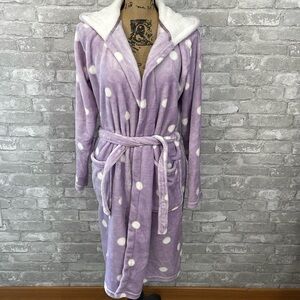 KappAhl Polka Dot Plush Robe